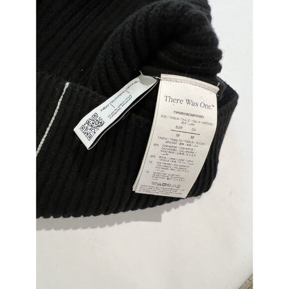 There Was One V-Neck Ribbed Cardigan in Black - Picture 4 of 4